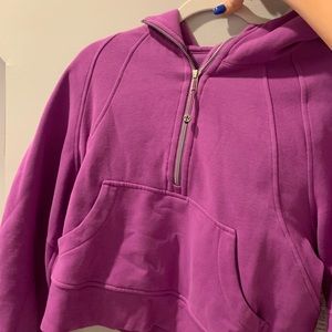 Lululemon scuba half zip moonlight magenta